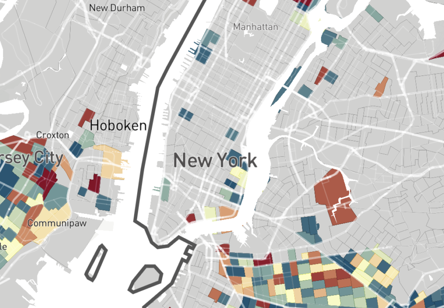 heat map of New York City