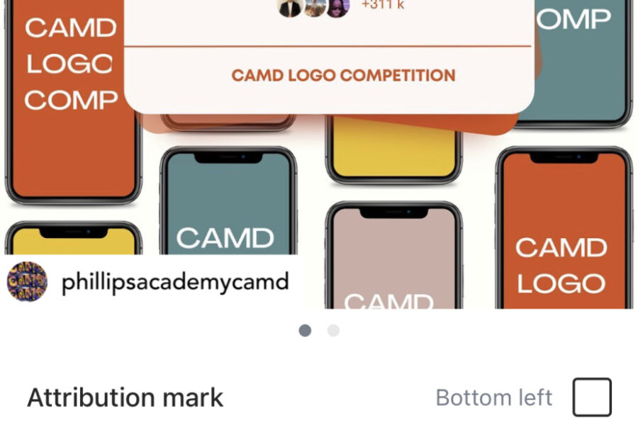 colorful photo of smart phones with words "CAMD logo comp" and an Amazon gift card