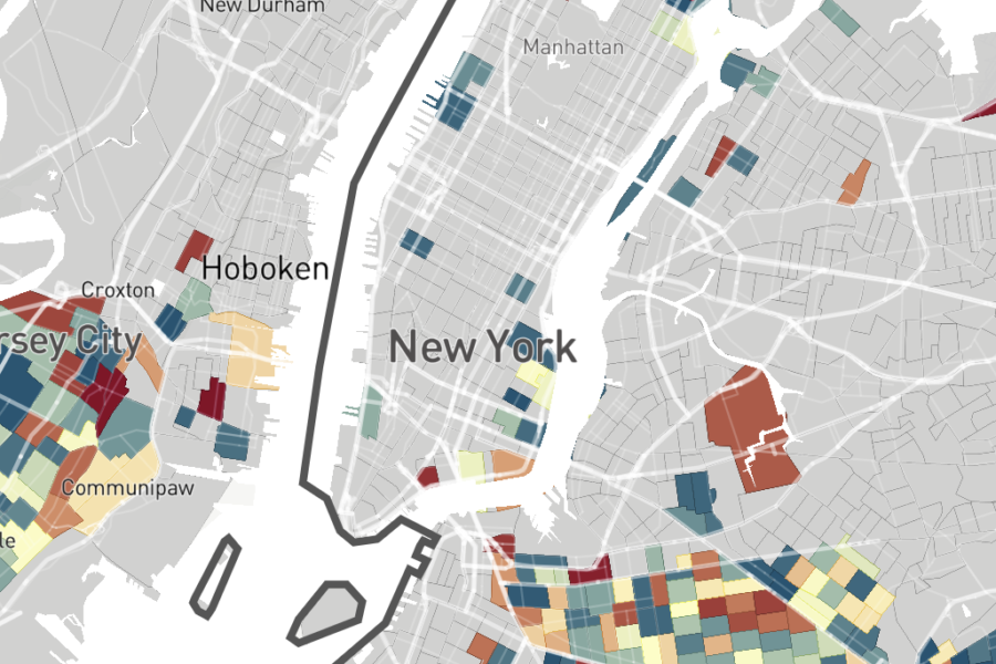 heat map of New York City
