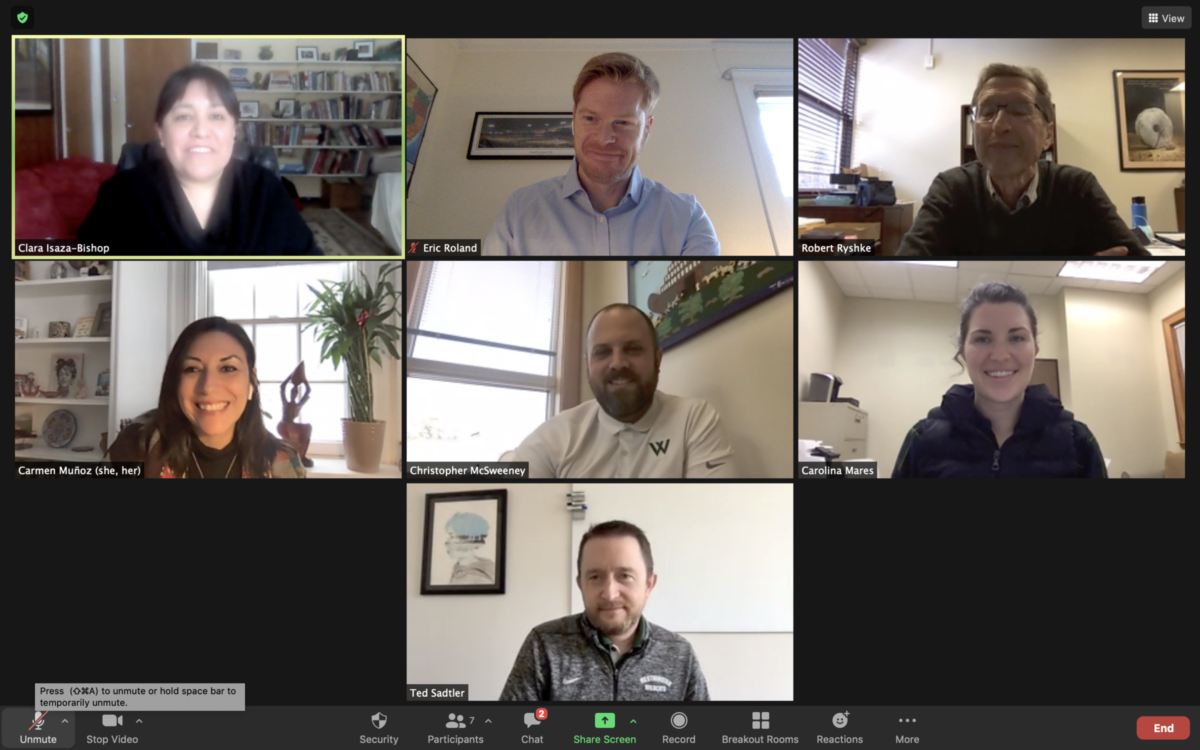 colleagues sharing ideas